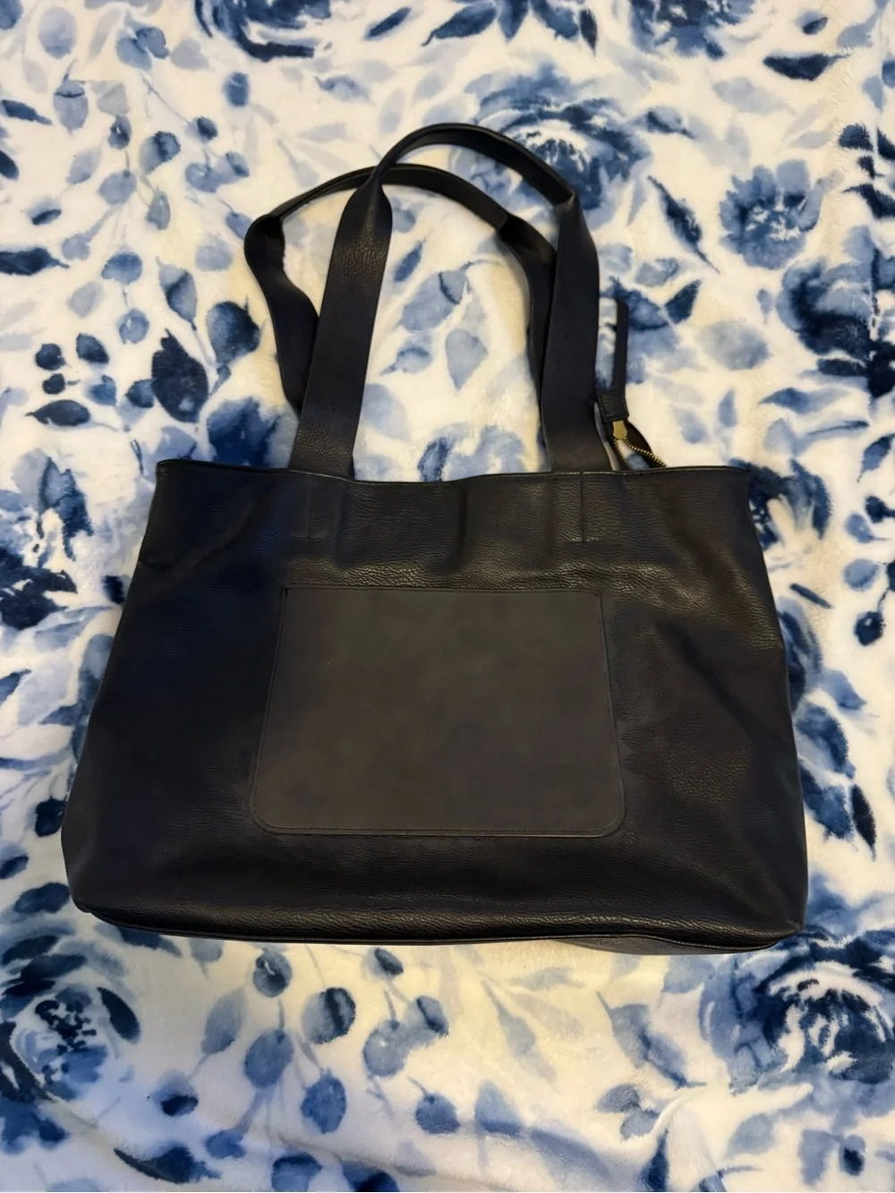 Universal Thread Classic Leather Black Women's Tote Bag
